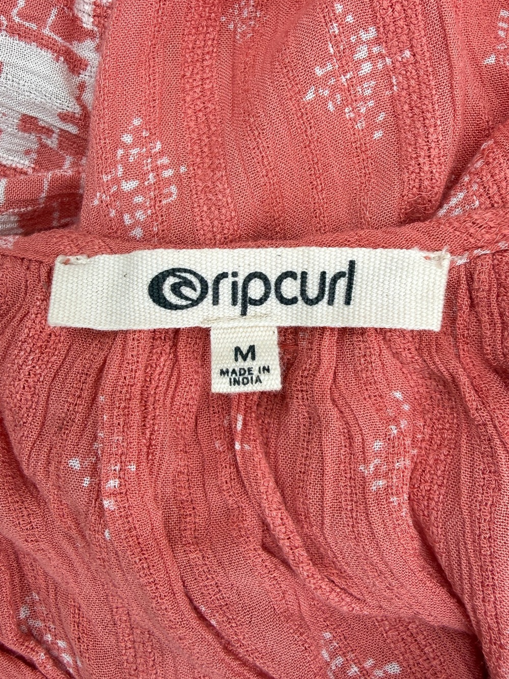 Rip Curl Coral Crochet-Accent Maxi Dress - Picture 2 of 6